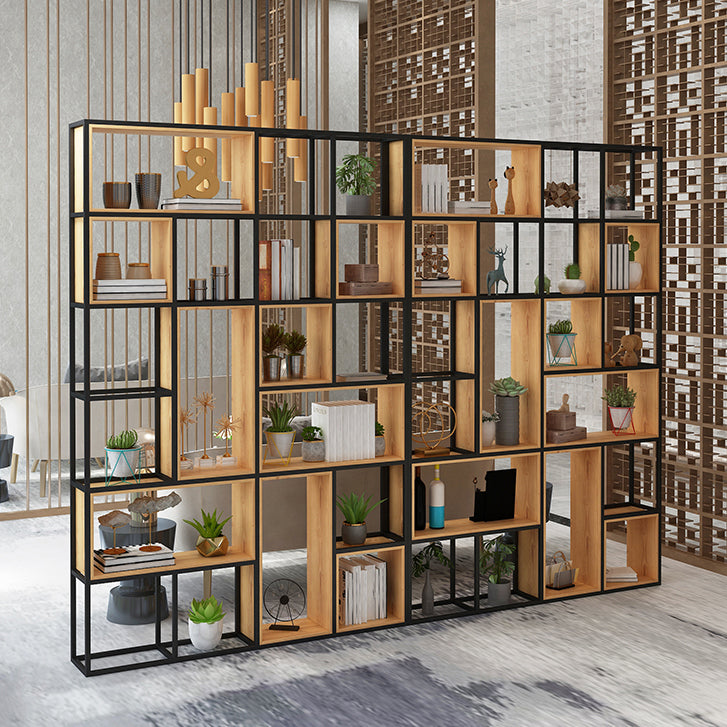 9.84"W Bookshelf Industrial Style Open Back Bookcase for Home and Office