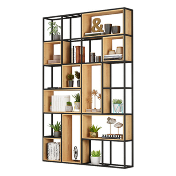 9.84"W Bookshelf Industrial Style Open Back Bookcase for Home and Office