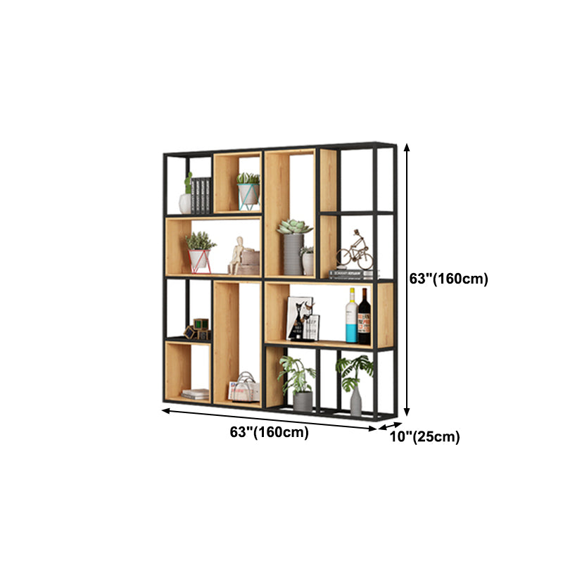 9.84"W Bookshelf Industrial Style Open Back Bookcase for Home and Office