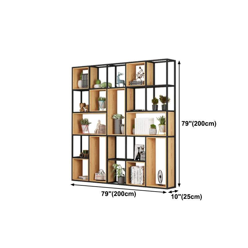 9.84"W Bookshelf Industrial Style Open Back Bookcase for Home and Office