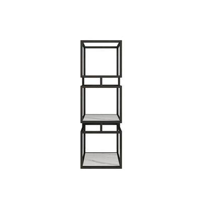Industrial Metal Open Back Bookshelf Vertical Bookshelf for Living Room