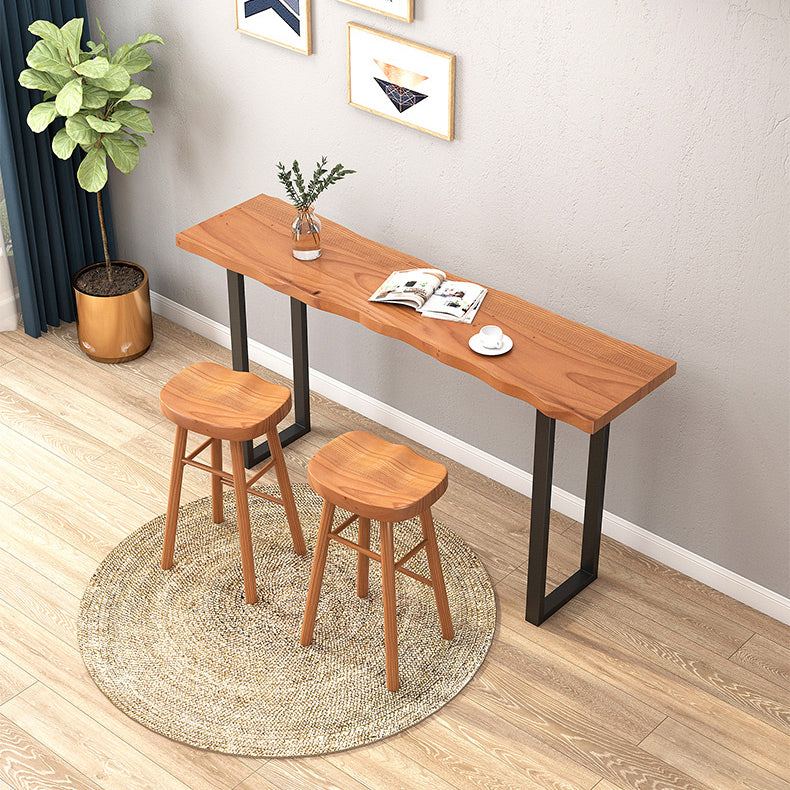 Rectangle Bar Dining Table Contemporary Bar Table with Sled Base