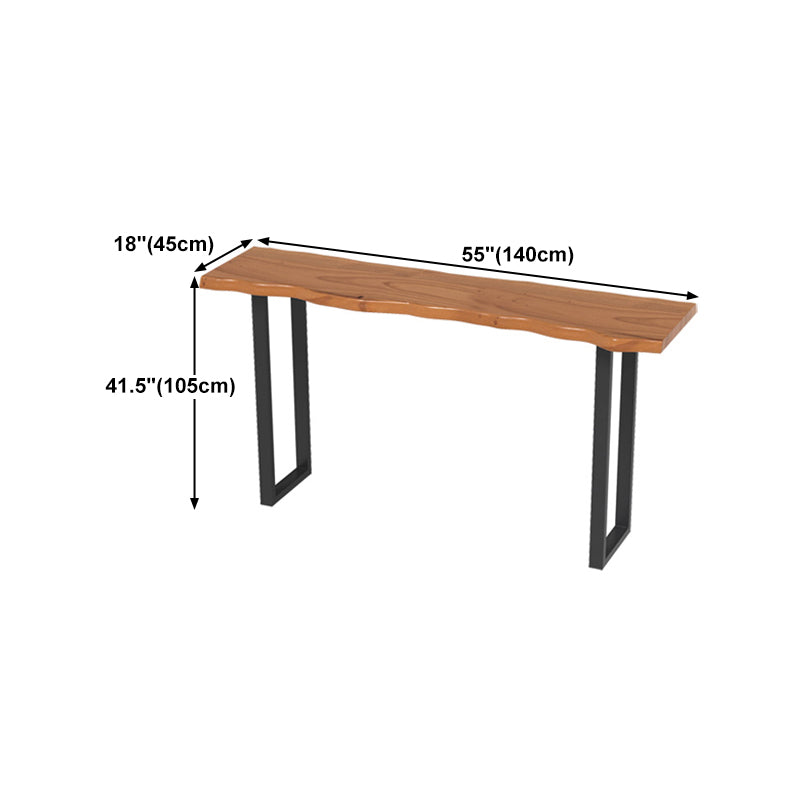 Rectangle Bar Dining Table Contemporary Bar Table with Sled Base