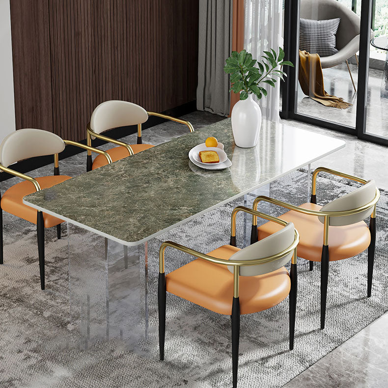 Designer Style 1/4/5/7 Pieces Dining Set Sintered Stone Top Dining Table with Chairs