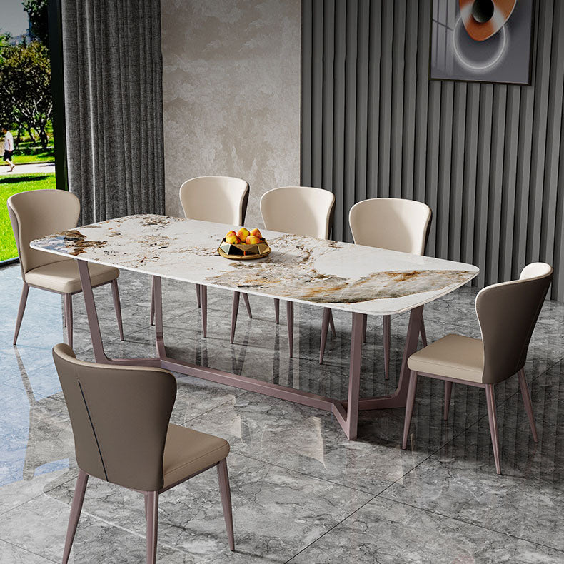 Nordic 1/6/7/8 Pieces Dining Set Sintered Stone Dining Table Set for Home