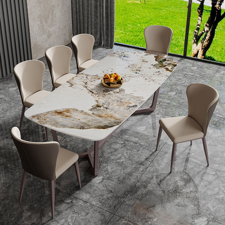 Nordic 1/6/7/8 Pieces Dining Set Sintered Stone Dining Table Set for Home