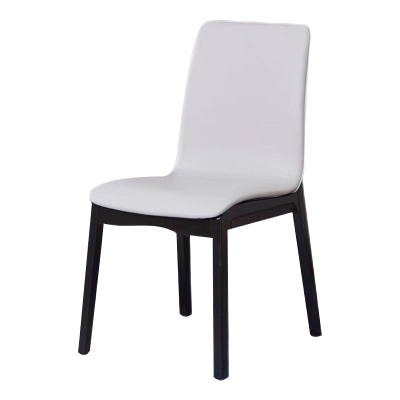 Contemporary Modern Wood Indoor-Outdoor Side Chair Parsons Chair