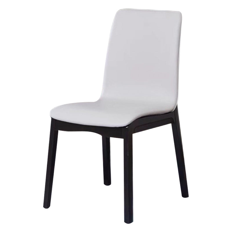 Contemporary Modern Wood Indoor-Outdoor Side Chair Parsons Chair