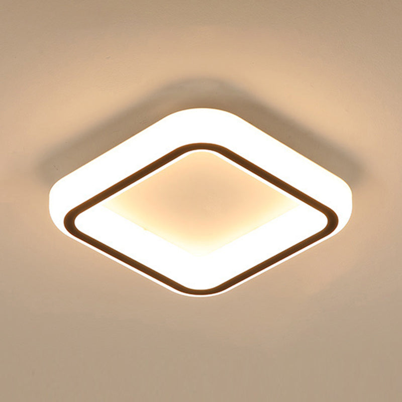 Acryl modernistische Flush -Deckenleuchten LED -Flush -Halterung Beleuchtung