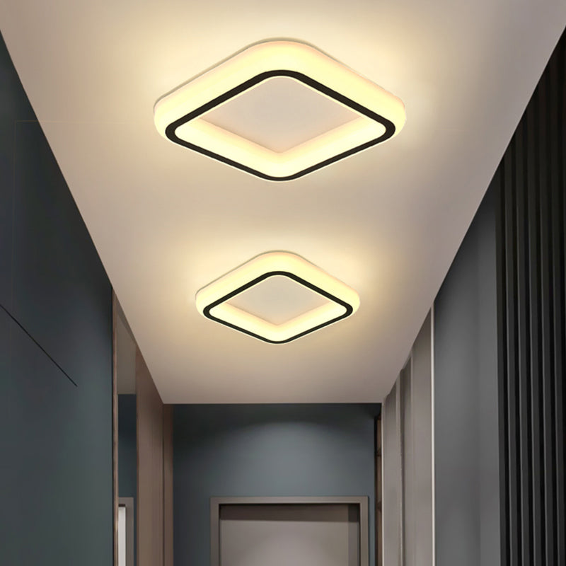 Acryl modernistische Flush -Deckenleuchten LED -Flush -Halterung Beleuchtung