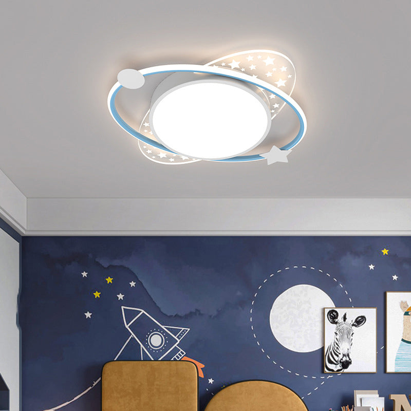 2 lichten Geometrische spoelmontage Licht Moderne stijl Metalen Flush Mount LED -lichten