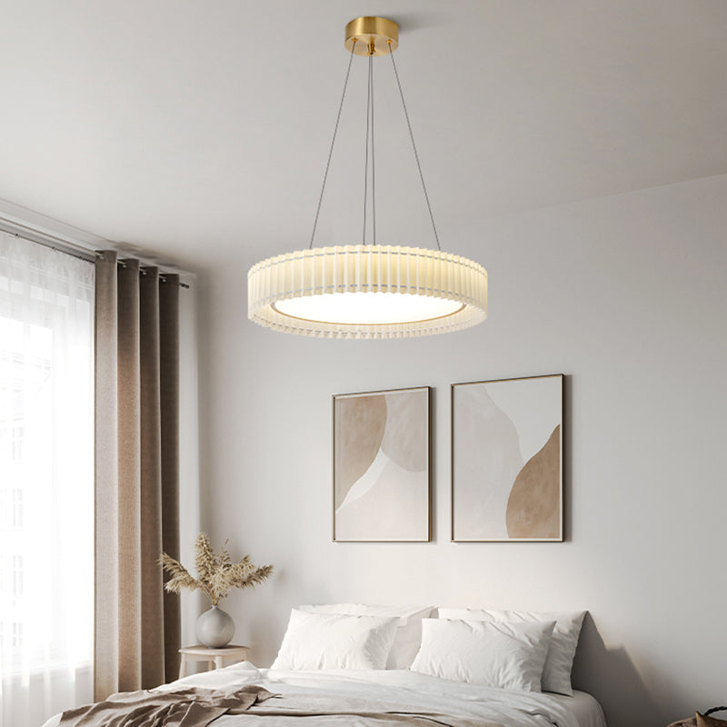 LED SIMPLE CHANDELIER Light Fabrics Pendant Light Fight pour le salon