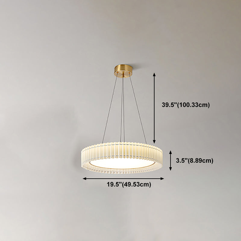 LED SIMPLE CHANDELIER Light Fabrics Pendant Light Fight pour le salon