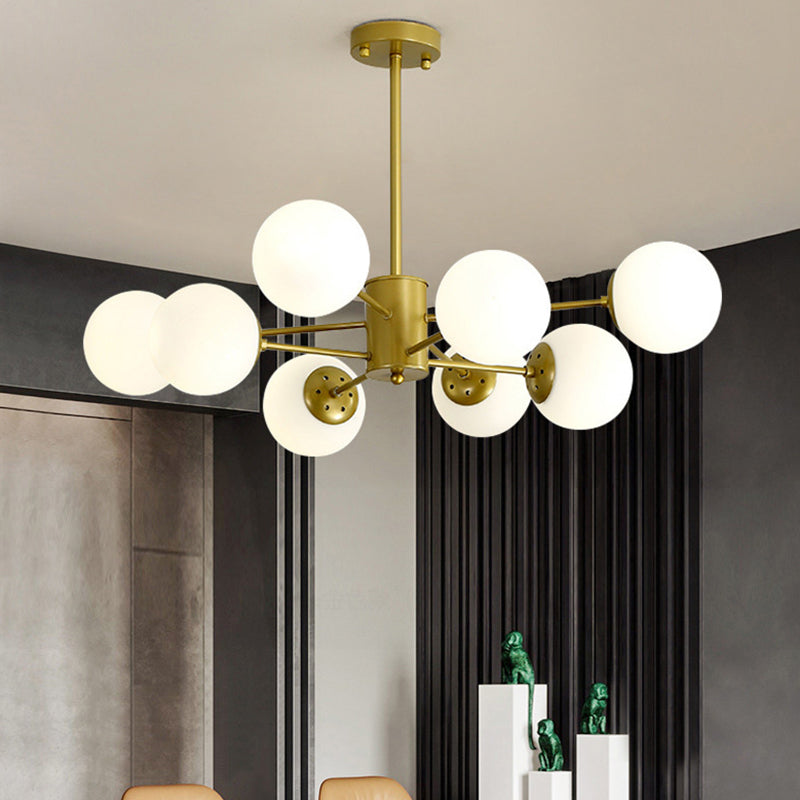 Chandelier de nuance en verre moderne Globe Pendeur de lustre multicer