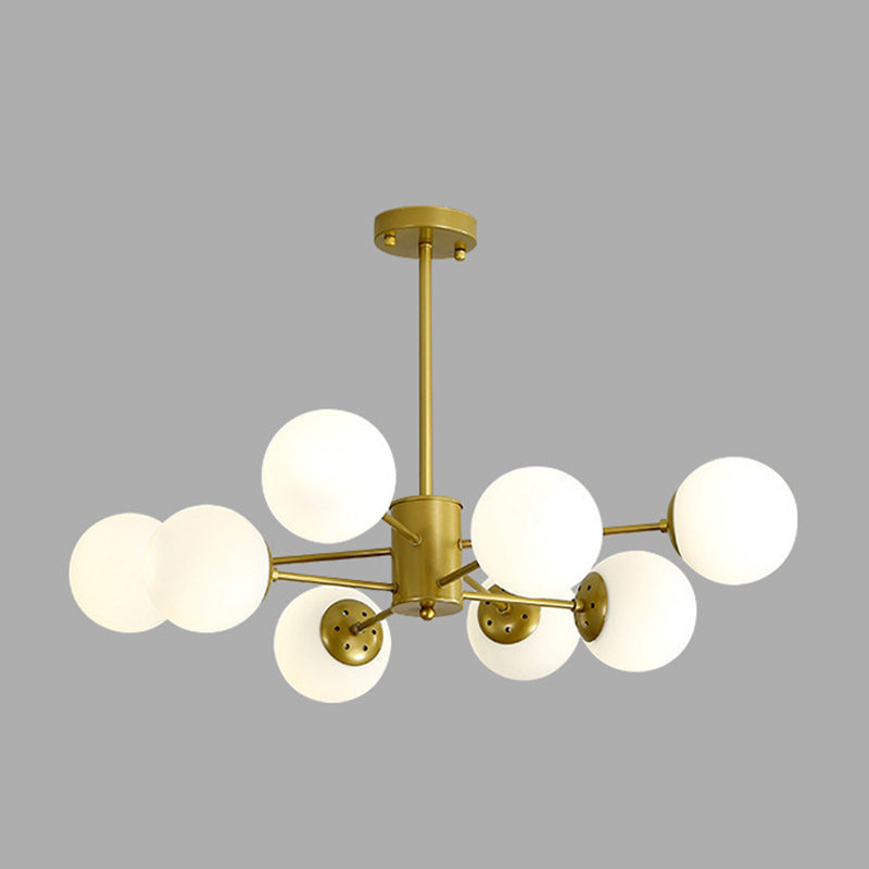 Chandelier de nuance en verre moderne Globe Pendeur de lustre multicer