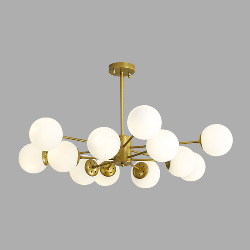 Chandelier de nuance en verre moderne Globe Pendeur de lustre multicer