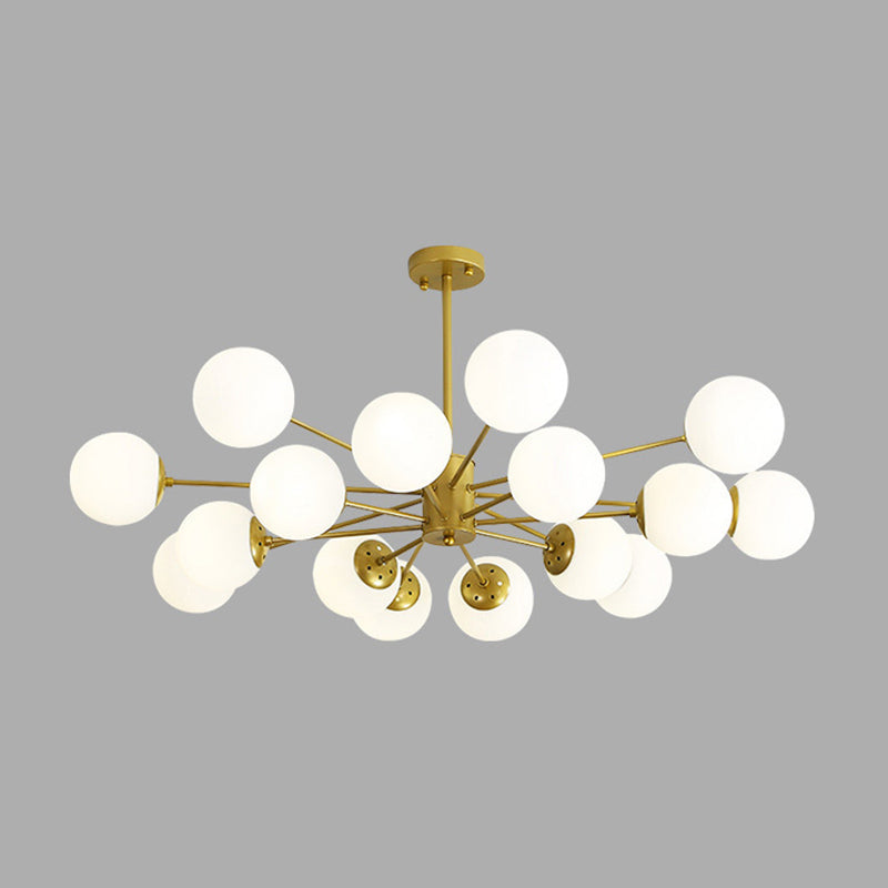 Chandelier de nuance en verre moderne Globe Pendeur de lustre multicer