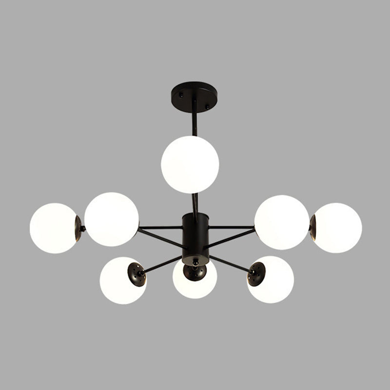 Chandelier de nuance en verre moderne Globe Pendeur de lustre multicer