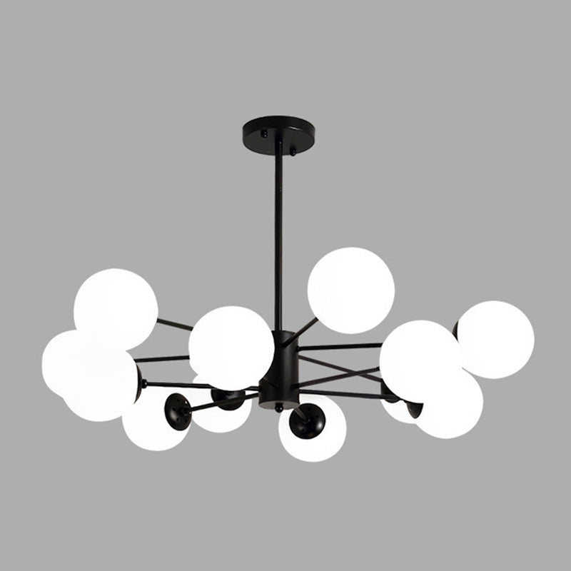 Chandelier de nuance en verre moderne Globe Pendeur de lustre multicer