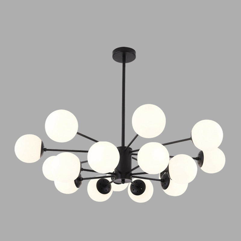 Chandelier de nuance en verre moderne Globe Pendeur de lustre multicer