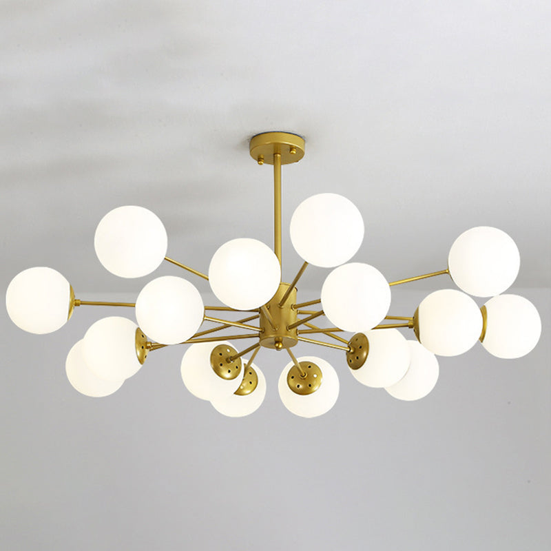 Chandelier de nuance en verre moderne Globe Pendeur de lustre multicer