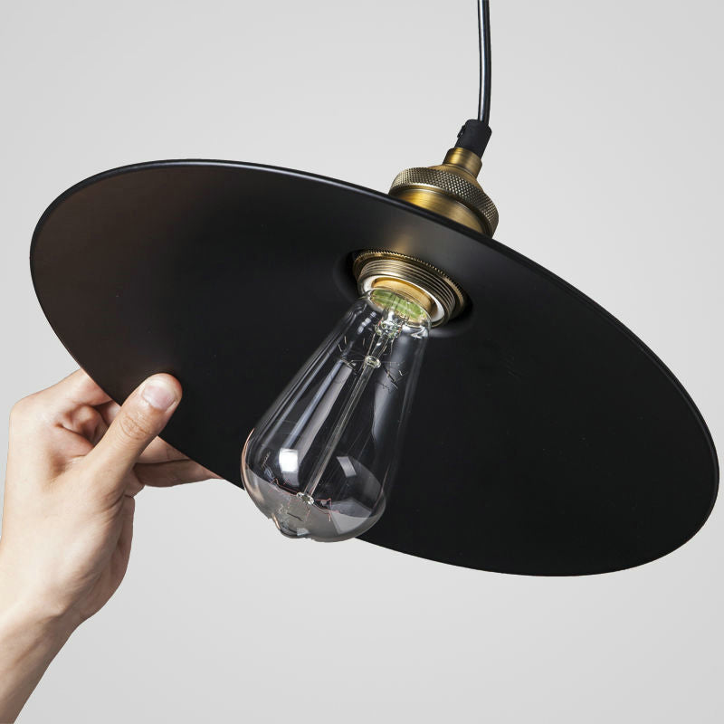 Light a sospensione a sospensione industriale ristorante in metallo a sospensione illuminazione