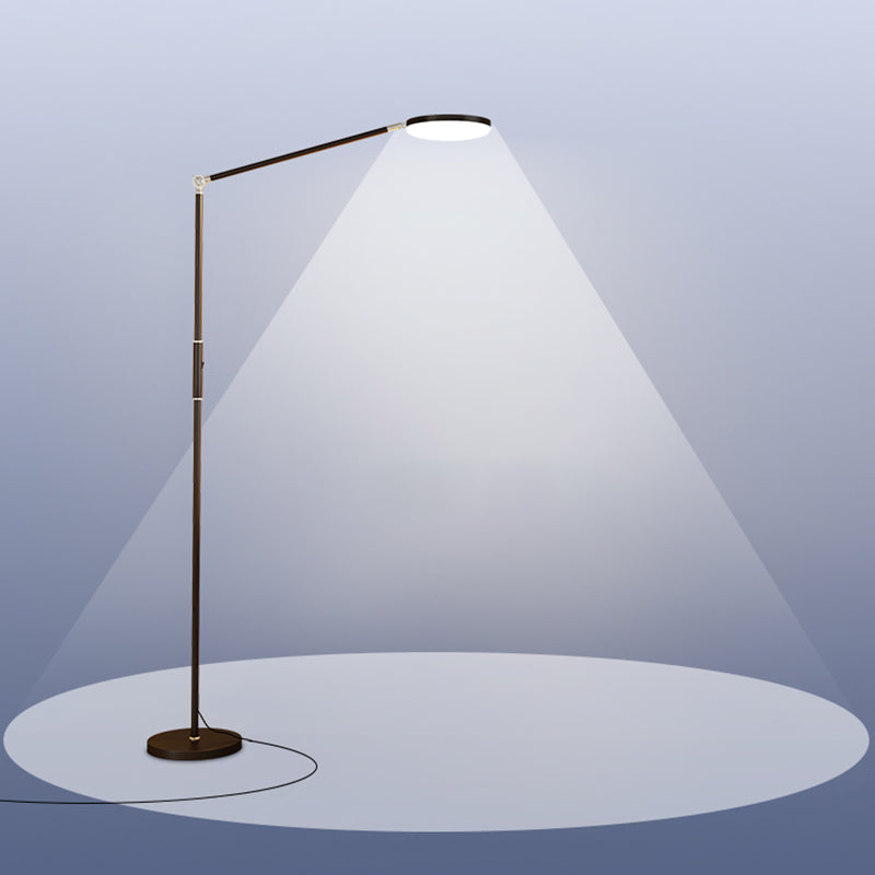 Metal Linear Shape Floor Lamp Modern Style 1 Light Floor Light