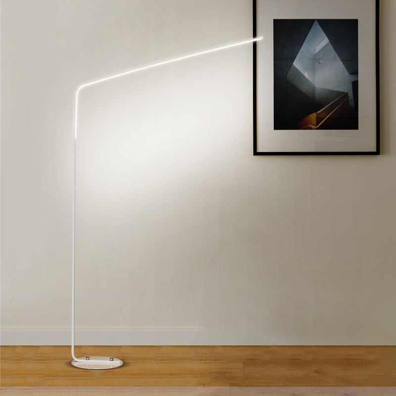 Metal Linear Shape Floor Lights Modern Style 1-Light Floor Lamp