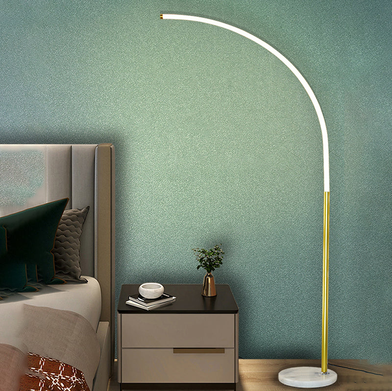 Linear Shape Metal Floor Lights Modern 1-Light Floor Lamp for Living room