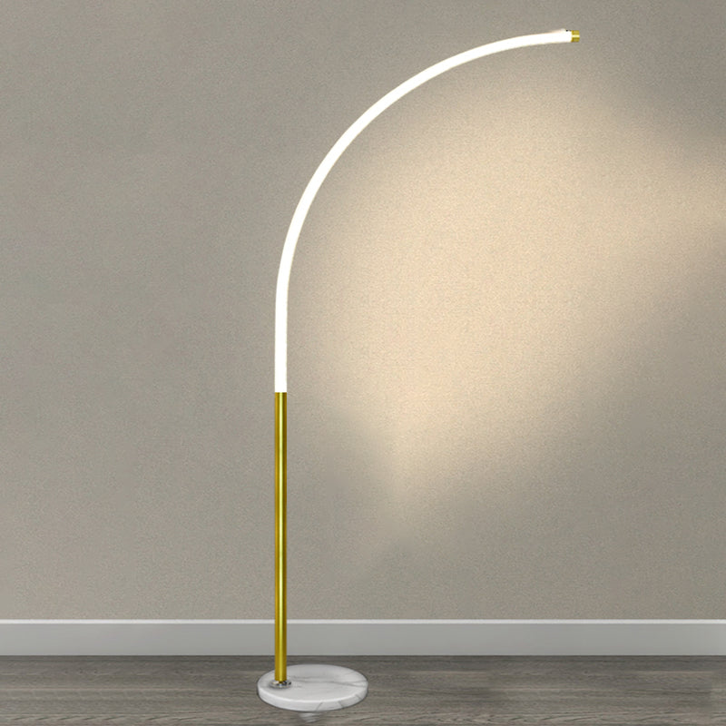 Linear Shape Metal Floor Lights Modern 1-Light Floor Lamp for Living room