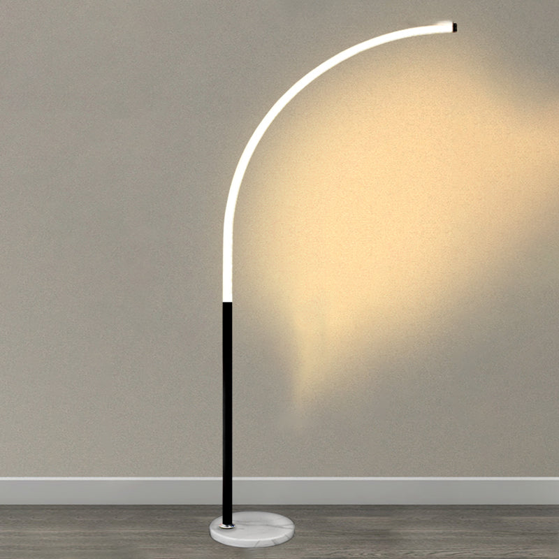 Linear Shape Metal Floor Lights Modern 1-Light Floor Lamp for Living room