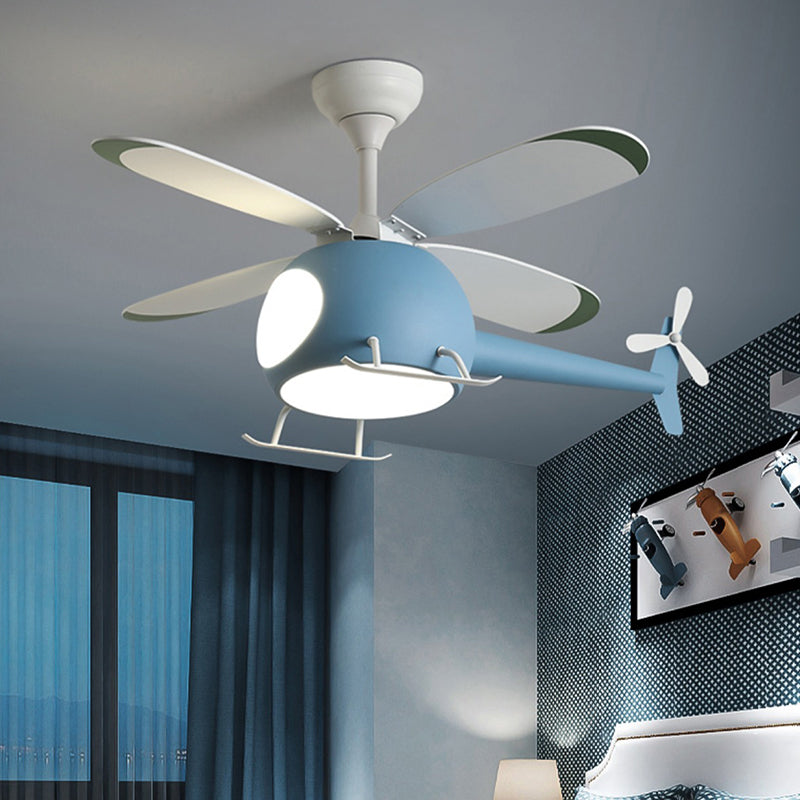 Metal Ceiling Fan Lighting Modern Style Multi Light Ceiling Fan Lamp for Living Room