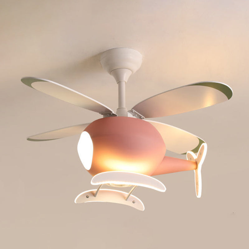 Metal Ceiling Fan Lighting Modern Style Multi Light Ceiling Fan Lamp for Living Room