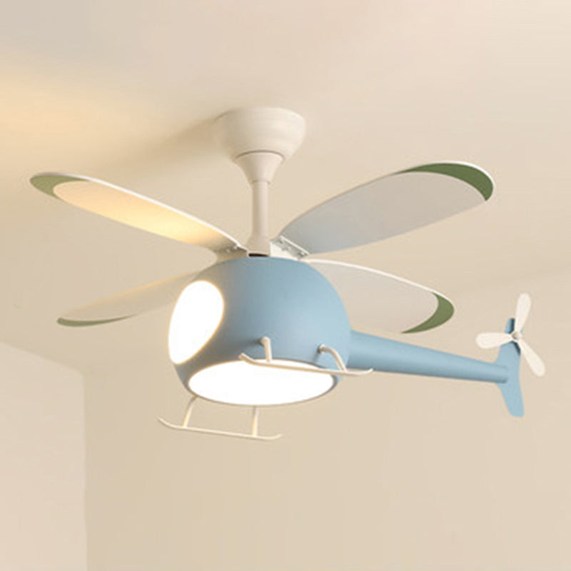 Illuminazione del ventilatore a soffitto in metallo Lampada a ventola a soffitto multipla per soggiorno per soggiorno