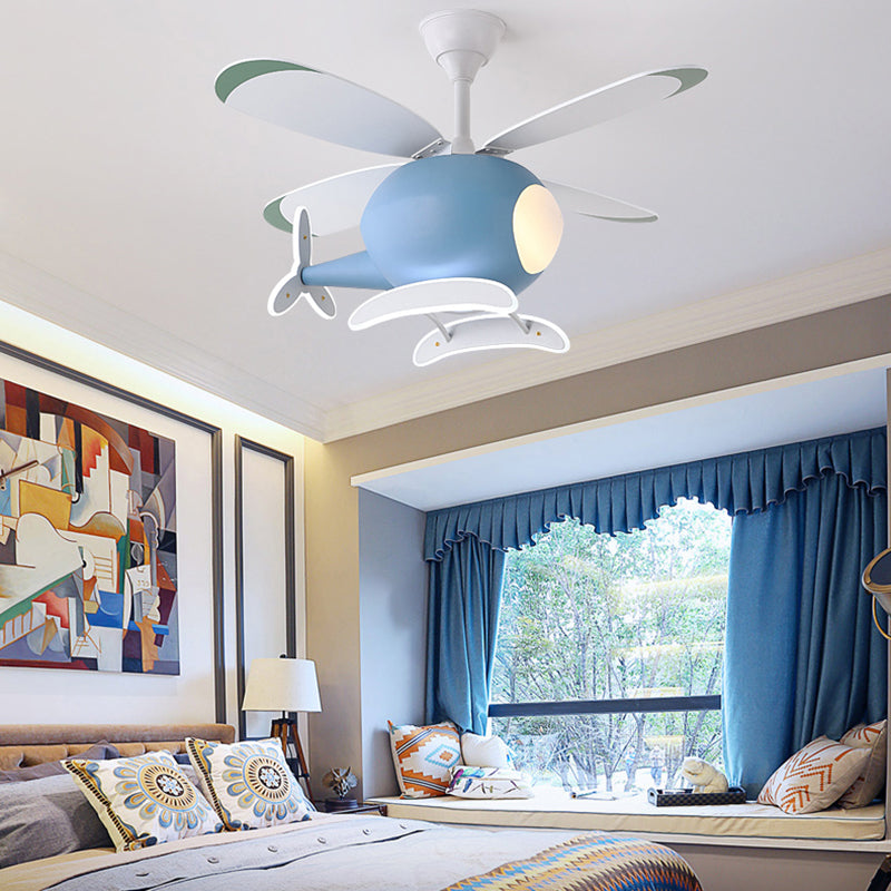 Metal Ceiling Fan Lighting Modern Style Multi Light Ceiling Fan Lamp for Living Room