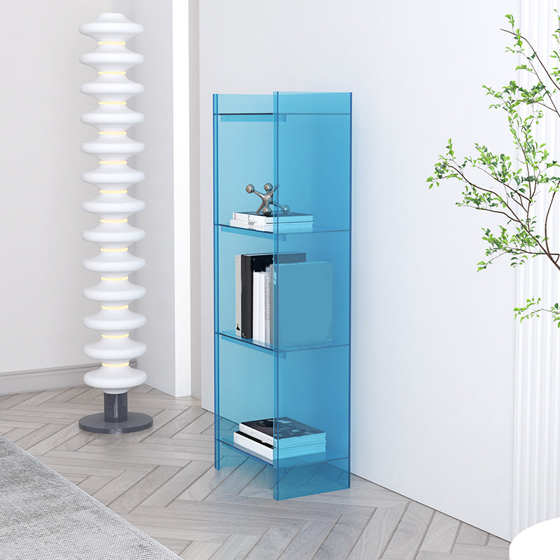 Scandinave acrylique standard étagère verticale à dos fermé étagère pour le salon