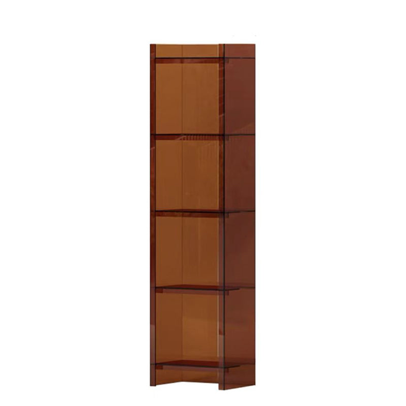 Scandinavische acryl standaard boekenplank verticale gesloten back -boekenplank voor woonkamer