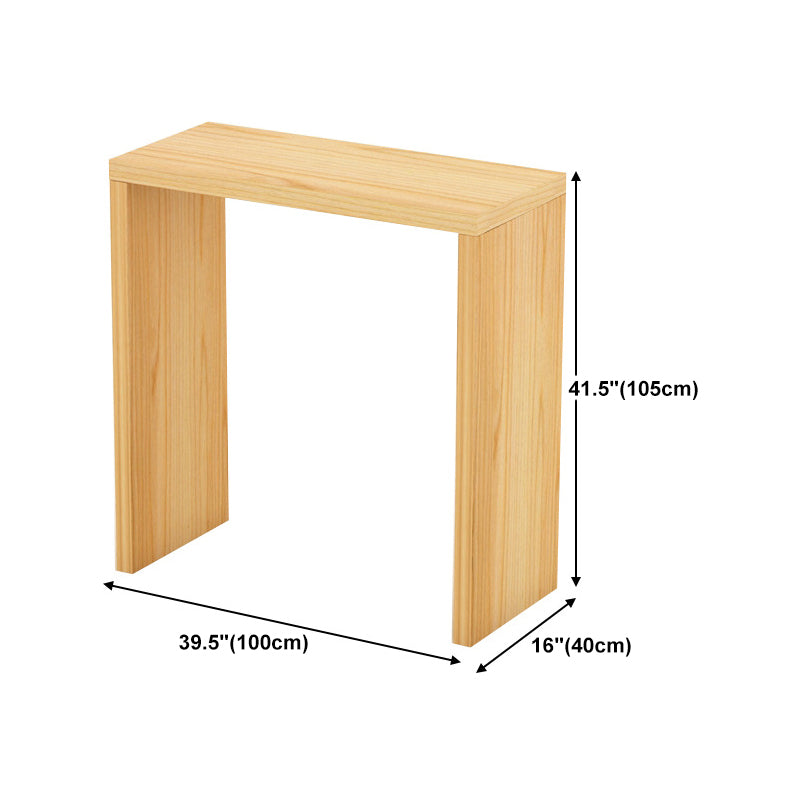 Nordic Rectangle Bar Counter Table Wooden Dining Table for Kitchen