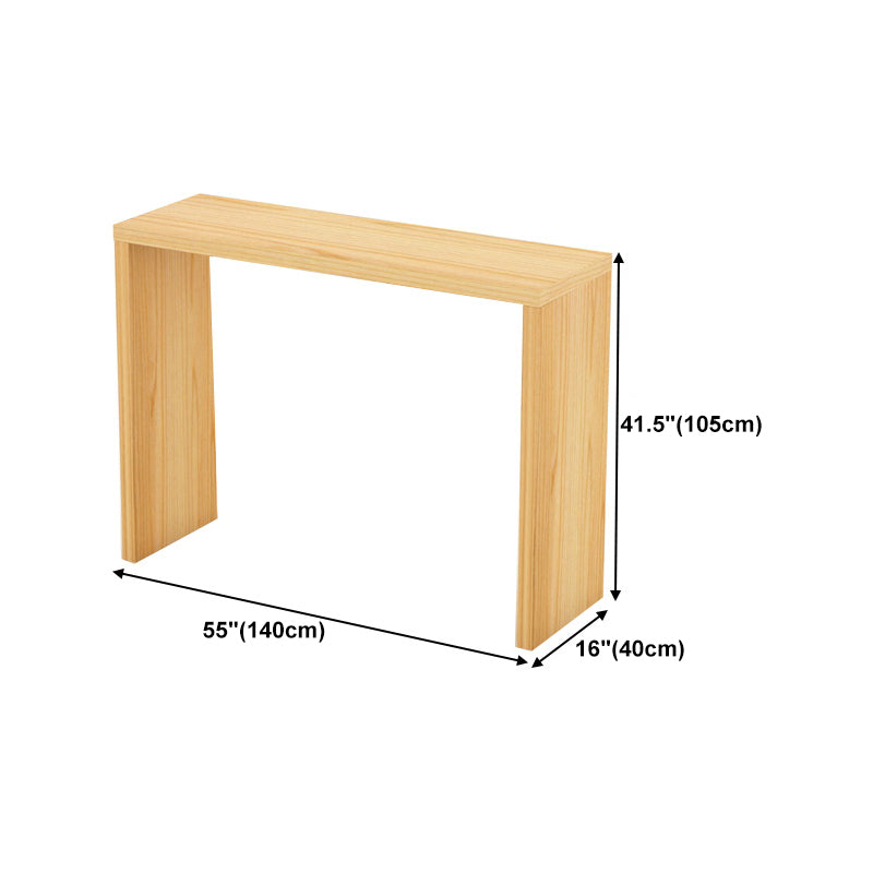 Nordic Rectangle Bar Counter Table Wooden Dining Table for Kitchen