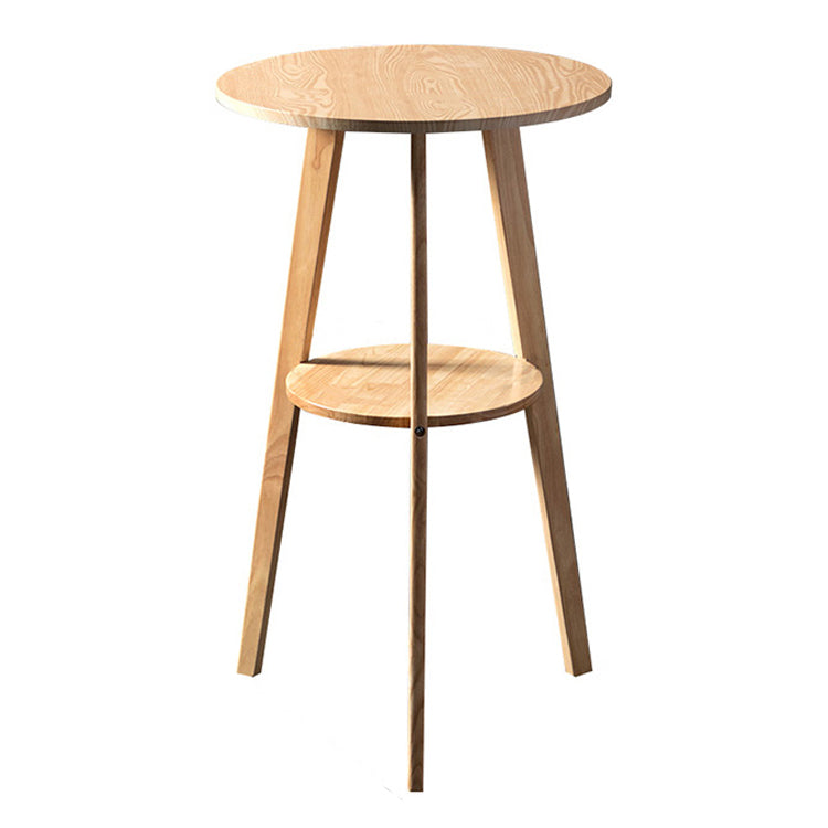 Contemporary Round Counter Table Dining Wooden Counter Table for Restaurant