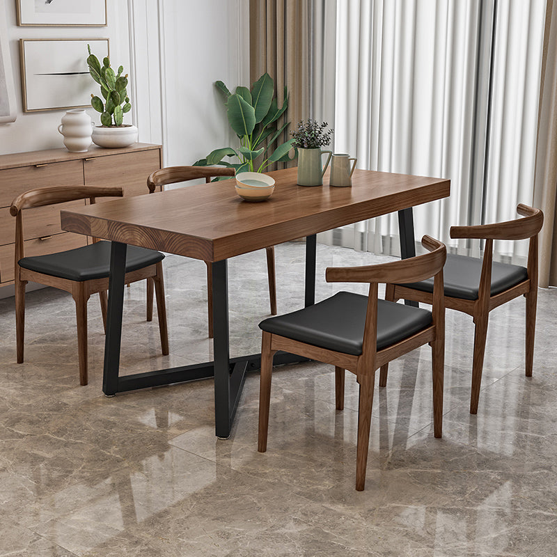 Modern 1/2/5 Pieces Dining Set Solid Wood Dining Table Set for Home Use