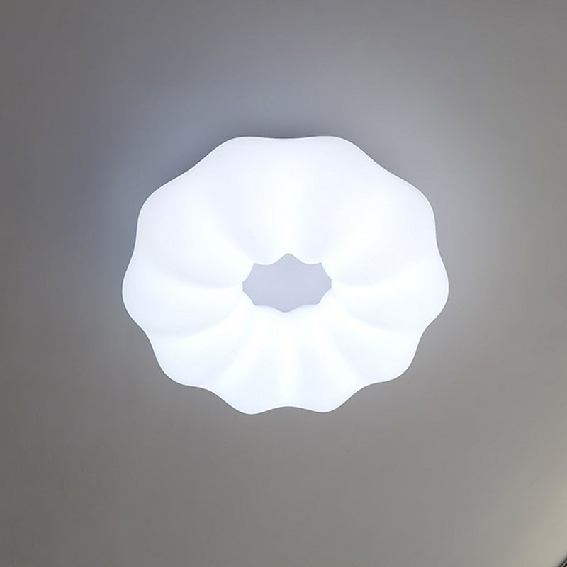 White LED Flush Mount Lighting Cloud Shape Modern Flush Mounted Ceiling Lights