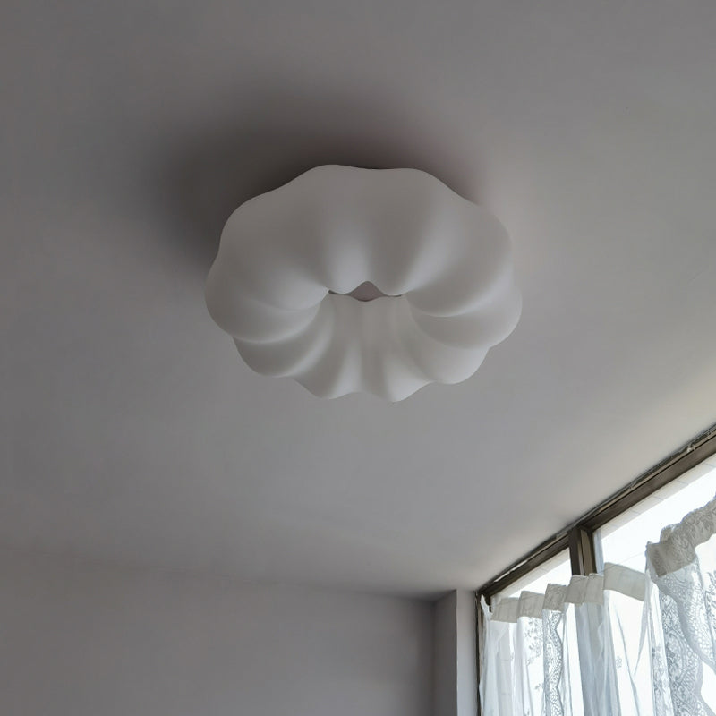 White LED Flush Mount Lighting Cloud Shape Modern Flush Mounted Ceiling Lights