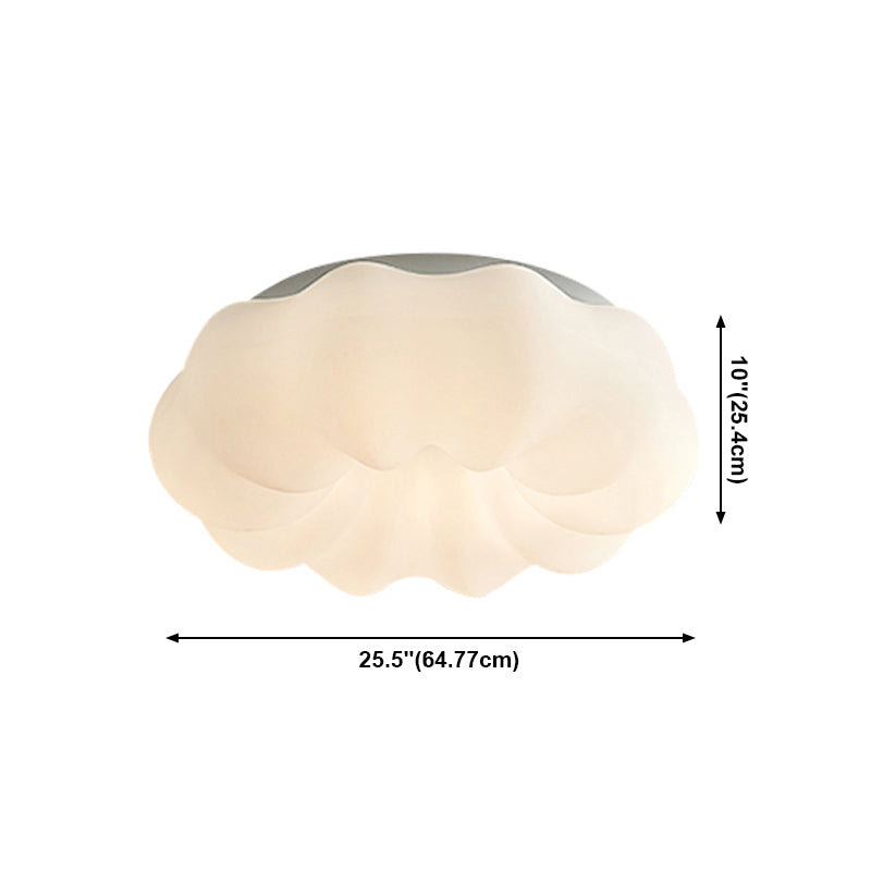 Witte LED -spoelbevelverlichtingswolkvorm Moderne doorspoeling gemonteerde plafondlampen