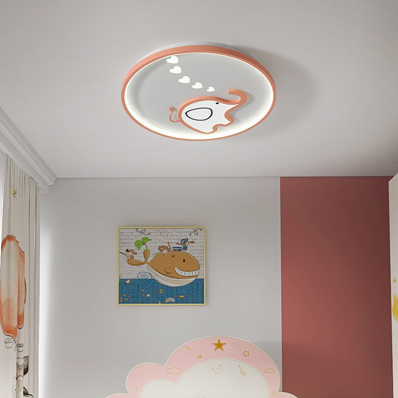 Metaal unieke schaduw spoelplafond licht Kid Stijl 2 lichten spoelbevestiging spoelmontage