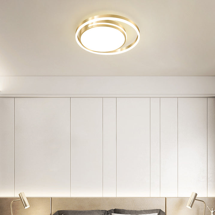 LED Flush Mounted Plafond Lights Anneau d'éclairage contemporain pour chambre à coucher