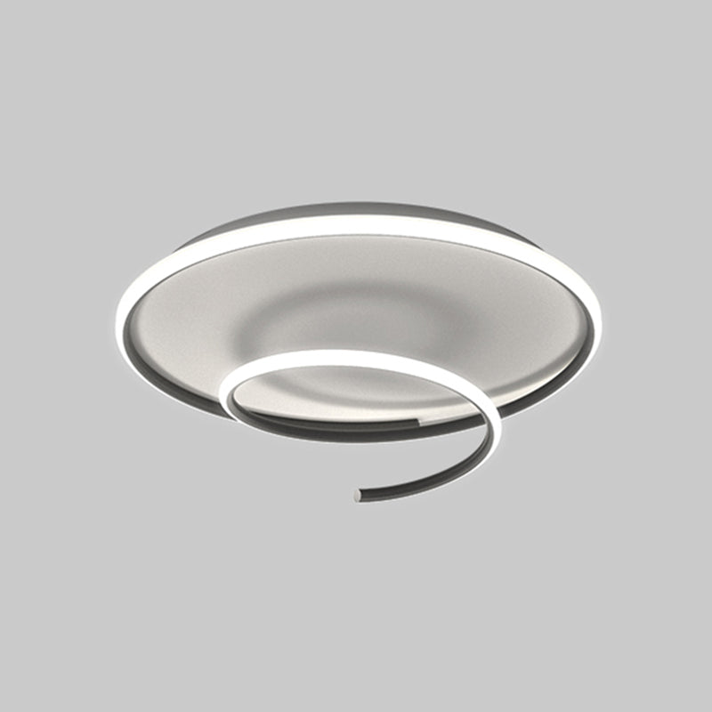 Lijn vorm LED plafondlamp Modern Iron 1 Light Flush Mount voor eetkamer slaapkamer