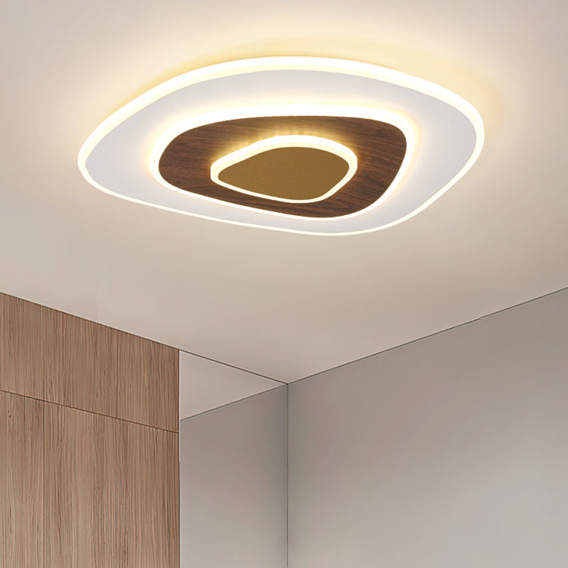 Tombre geométrico de metal Flush Luz de techo Modern Style 3 Luces Factura de montaje Flush