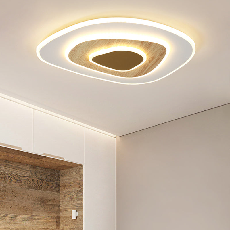 Metalen geometrische schaduw spoel plafondlicht moderne stijl 3 lichten spoeling montage armatuur