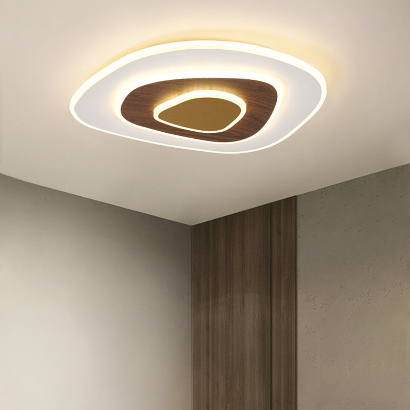 Tombre geométrico de metal Flush Luz de techo Modern Style 3 Luces Factura de montaje Flush